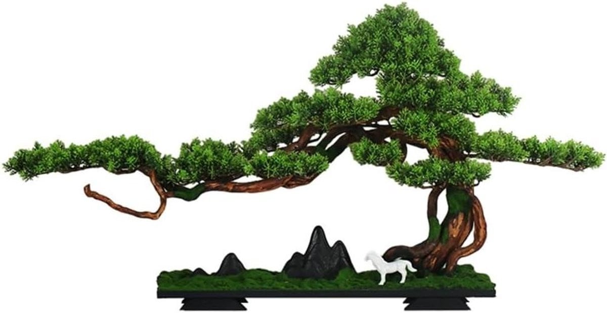 Groene Kunst Bonsaiboom voor Huisdecoratie