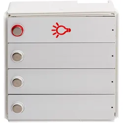 RSA2-kompakt Klingel-Lichttaster aus Aluminium