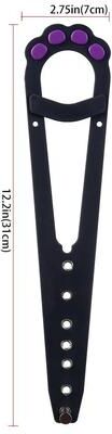 Uplift Essentials Professional Adjustable Door Gap Holder For Cat Access black Purple