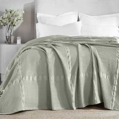 Superior Mai Geometric Waffle Cotton Blanket