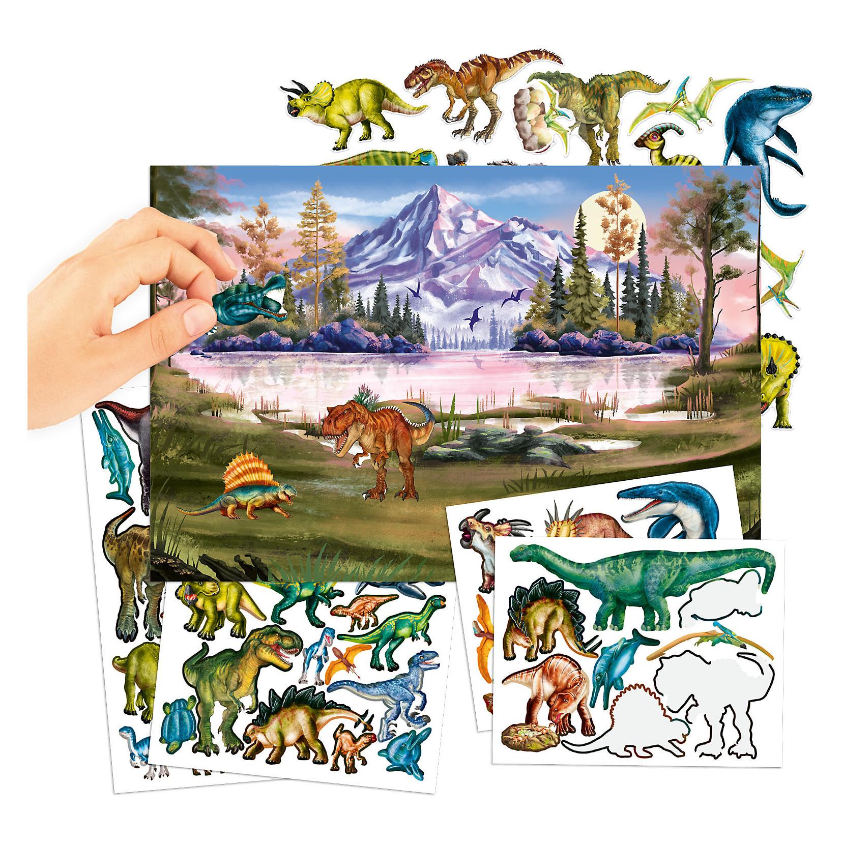 Dino World - With Puffy Stickers ( 0413207 ) (6 Sticker) (0413207)