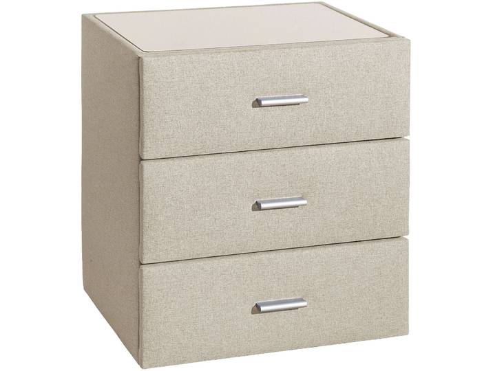 Nachttisch HOME AFFAIRE, beige (creme, natur), B:51cm H:58cm T:42cm, Tische, Nachttisch, moderner Nachttisch, passend zur Ethan-Serie