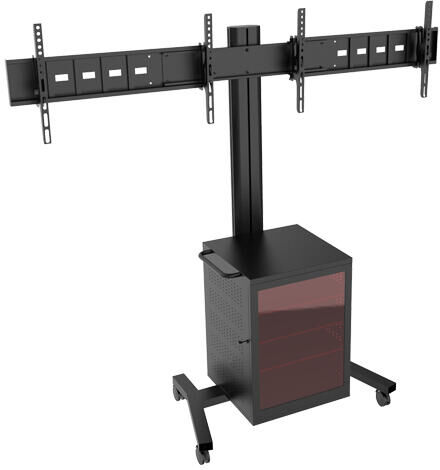 MULTIBRACKETS M Public Display Stand 180 Dual MediaBox4 (SILVER)