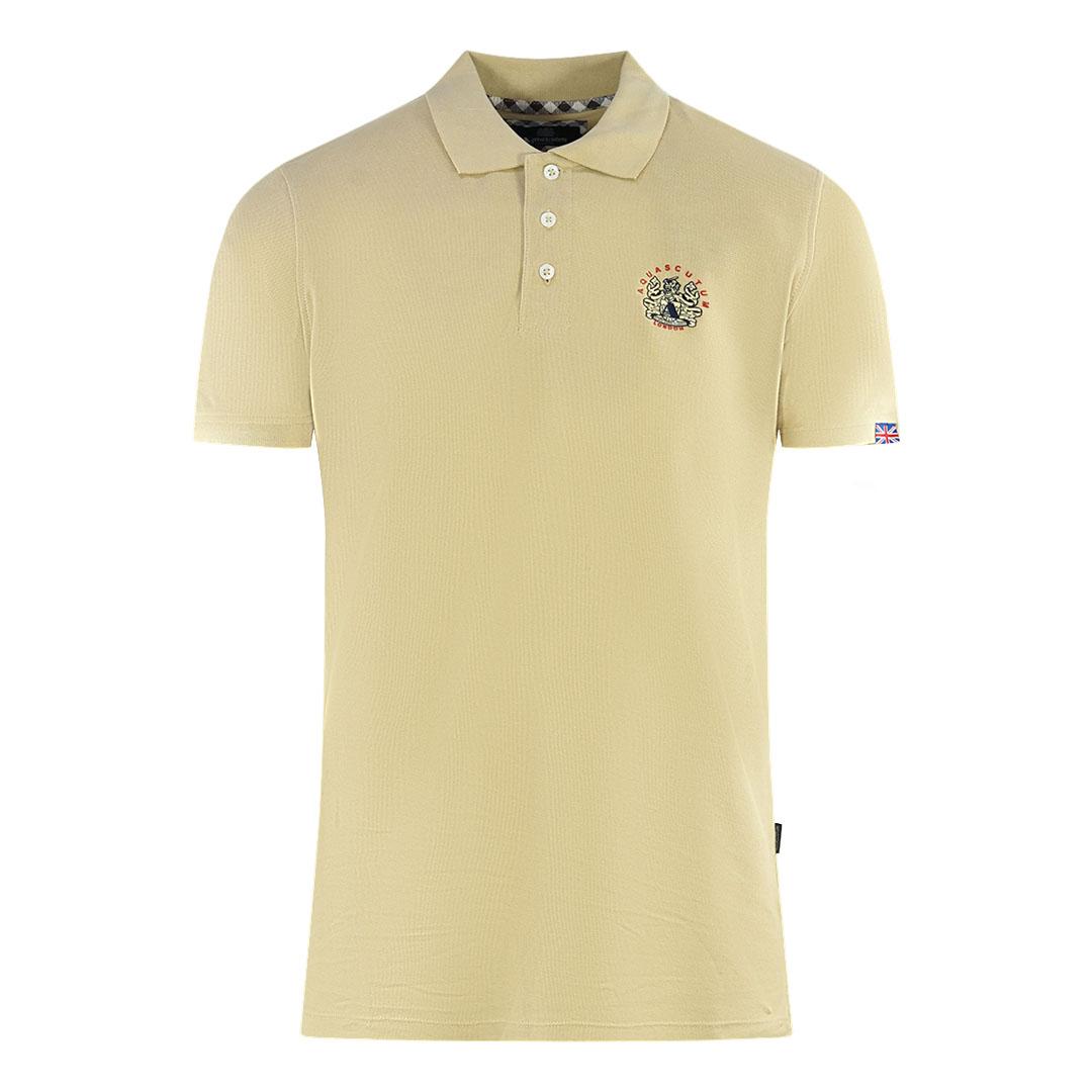 Aquascutum London Wappen Beige Poloshirt