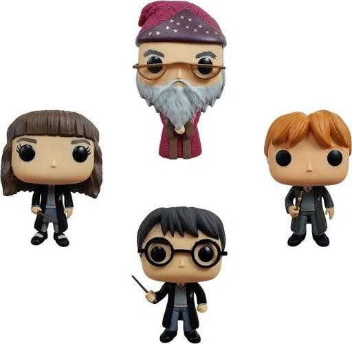 Funko POP! Harry Potter Films Vinyl Figuren 4-delige set, W1, 9 cm