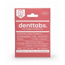 Denttabs Kids Strawberry mit Fluorid (125St)