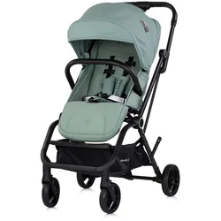 Chipolino Kinderwagen Go Twist Sitz drehbar PU-Reifen klappbar Federung Korb grün