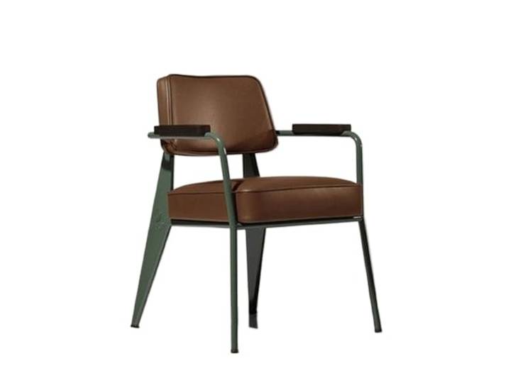 OUTIFUOTPP Eisensessel im nordischen Stil mit Lederpolsterung Vielseitige Esszimmerstühle for Zuhause, Cafés und Besprechungsräume(Style20)