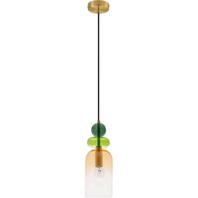 NOVA LUCE Hängeleuchten "MURANO", grün, 1, Ø 10,8cm H: 184cm, 1 Stk., Leuchten, Ohne Beleuchtung