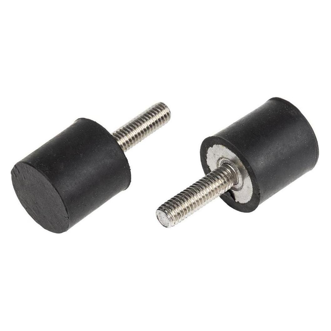 RS PRO Cyl. Foot MT(M)20x20mmM6x20 50 ShA SS (1263928)