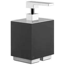 Gessi Rettangolo Accessoires Seifenspender Standversion, Behälter schwarz, 20838710, Farbe: Messing PVD
