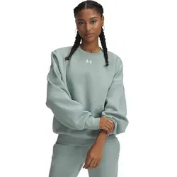 UNDER ARMOUR Damen Sweatshirt RIVAL FLEECE OS CREW, Größe S in Grau Grau