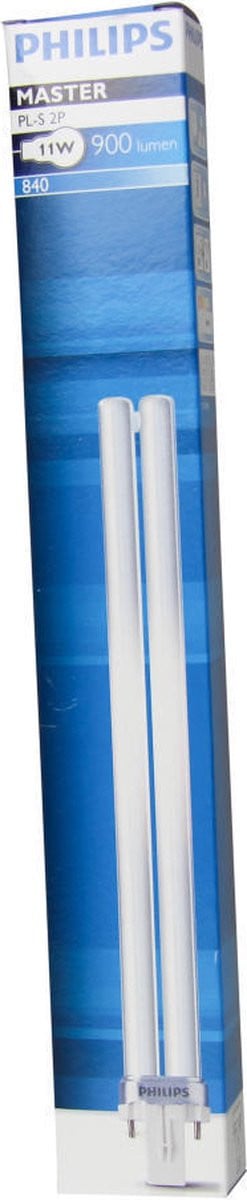 Philips MASTER PL-S 2P 11W 840 Fluorescent Lamp - Koel Wit