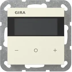 GIRA Raumtemperaturregler Unterputz KNX cws glänzend 200401 Basis+zentr Abdeckpl