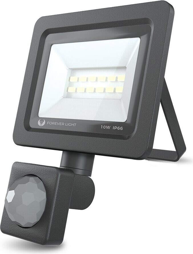 Forever Light LED-schijnwerper Proxim II 10W 4500K met PIR en IP66