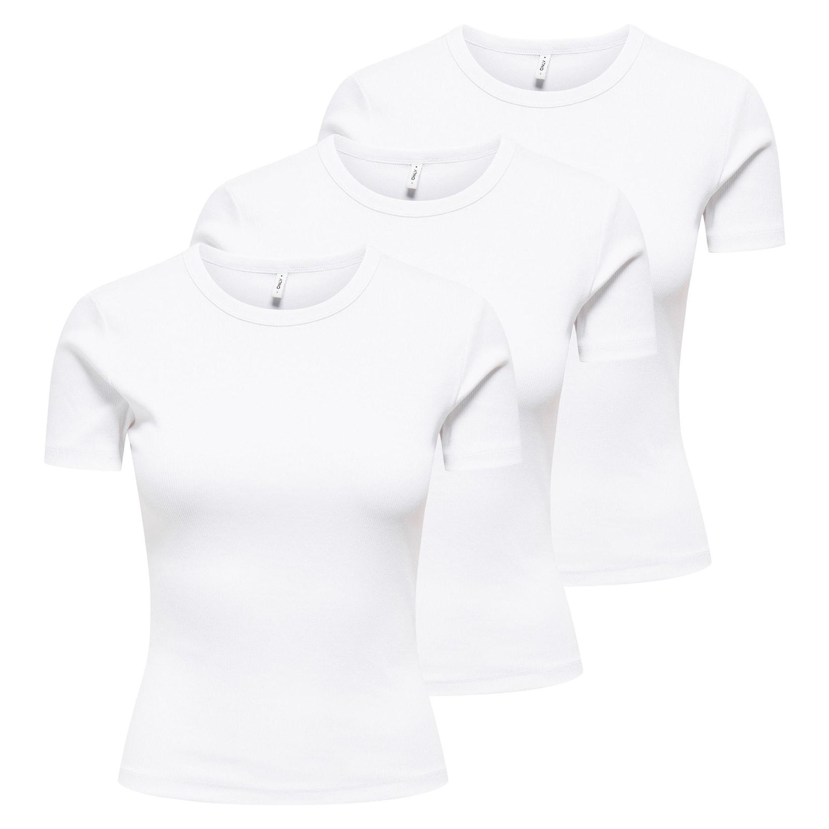 ONLVAL LIFE O-NECK TOP 3P Damen T-Shirt