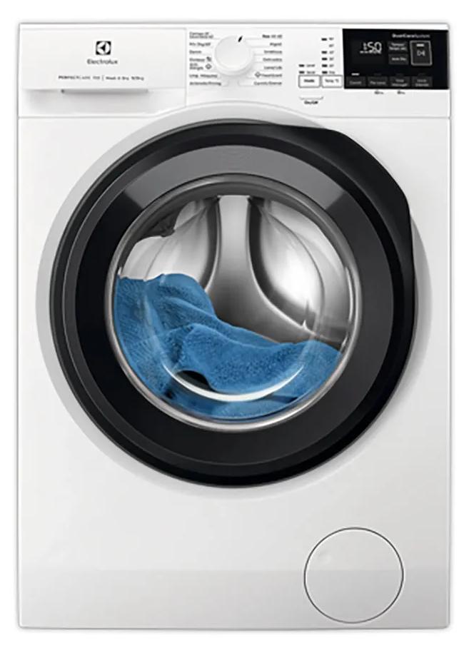 Electrolux EW7W4943EB, Frontlader, Freistehend, Weiß, Links, Tasten, Drehregler, LED