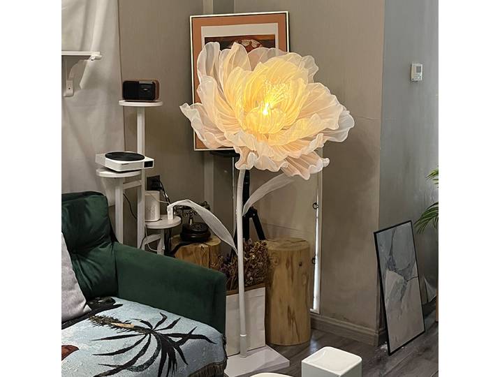 Art moderne fleur lampadaire maison salon lampe sur pied salle d'exposition lampe décorative éclairage LED chambre lampe de chevet