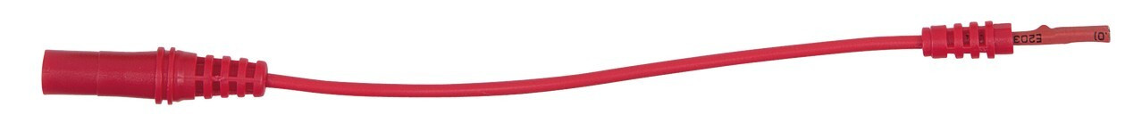 KS Tools Testadapterconnector 4,0 mm ingangsbuis naar 1,2 mm testadapter, plat, rood