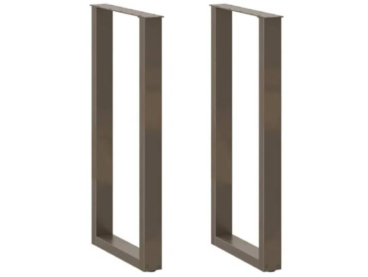 Bartischbeine 2er Set U-Form 50x100-101cm Stahl Pulverbeschichtet Höhenverstellbar Metall Tischgestell Couchtisch Stehtisch Robuste Konstruktion Einfache Montage