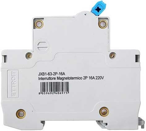 Ettroit Interruttore Magnetotermico 2p 16 A 6 Ka  Jx121660