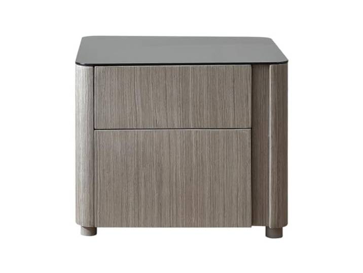 YCCHAH Bett mit Stauraum Nordischer moderner einfacher Nachttisch for Zuhause, Schlafzimmer, Aufbewahrung, mit Glasplatte Desktop