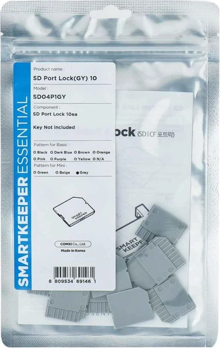 Smartkeeper Mini ""Micro SD Port"" Blocker grau