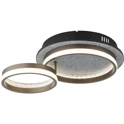 LED Deckenlampe Deckenleuchte Schwarz Metall Memory Nachtlicht H 14 cm