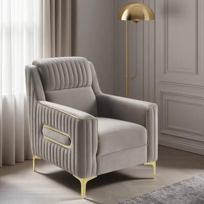 ZWYO HOSIMU 36in Upholstered Accent Chair with Pocket Coil Seating Solid Wood Frame Modern Design for Living Room Bedroom Furniture