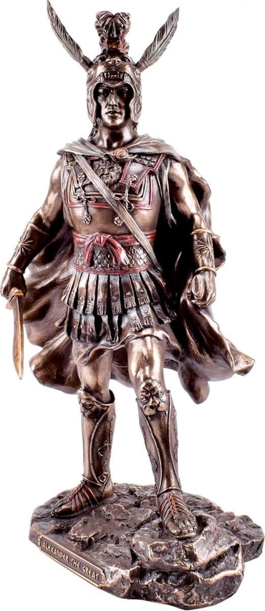 Antiek bronzen beeld - Historische sculptuur voor op tafel - Hoogte: 30 cm