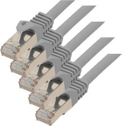 S-CONN Cat7 S/FTP RJ45-RJ45 Patchkabel, 5 meter, grijs