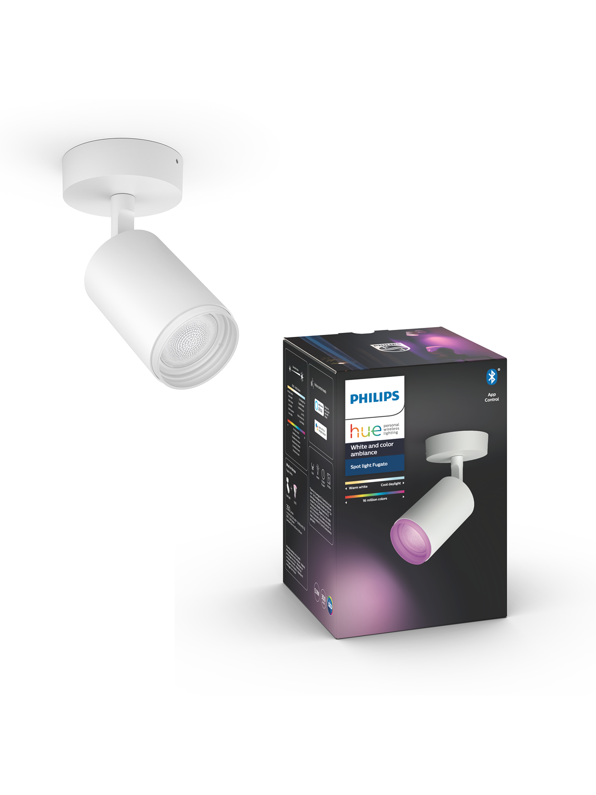 Philips Hue Fugato 1er Spot - weiß