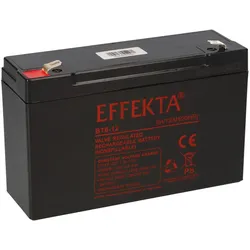 Effekta BT 6-12 AGM Bleiakku 6V 12Ah – wartungsfreier VRLA-Akku