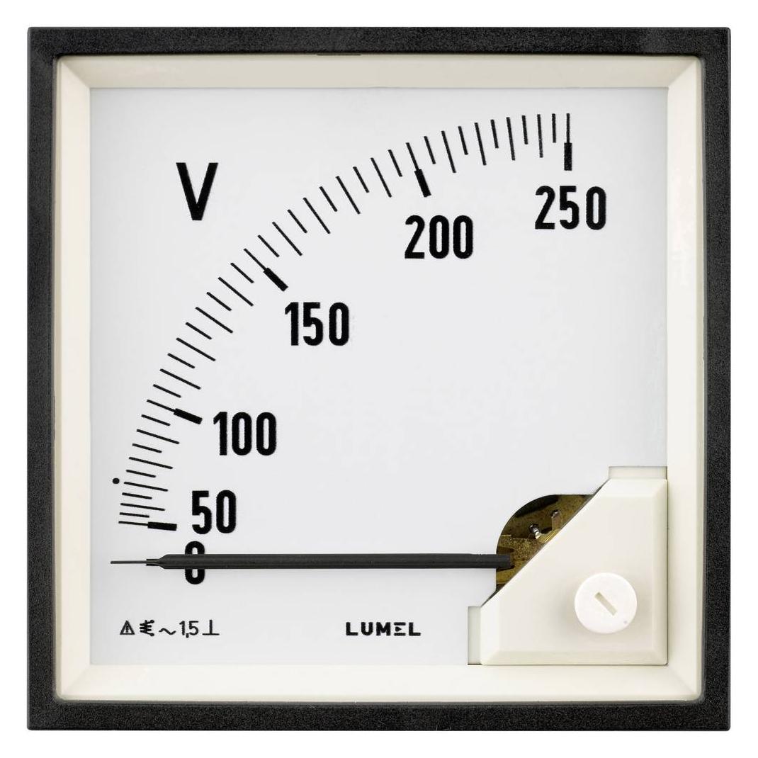 Lumel EA19 500V EA19 500V Einbaumessgerät 96 x 96 mm 500 V/AC Dreheisen - Instrumenten (EA19 500V)