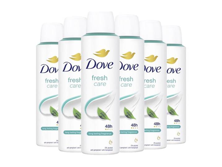 Dove Deospray - Fresh Care 6 x 150 ml (6-pack)
