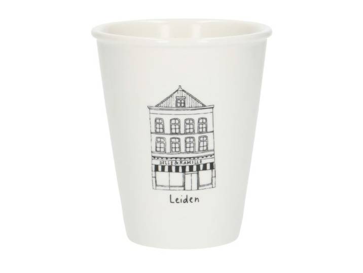 Gevel mok, Leiden, porselein, 200 ml