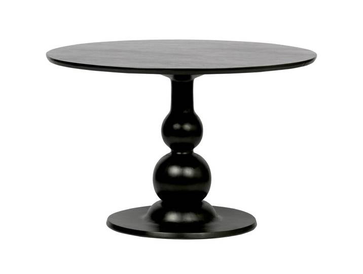 Esstisch BLANCO 120 cm rund Mangoholz schwarz