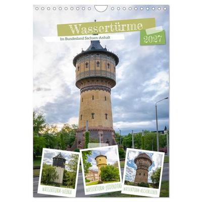 Wassertürme (Wandkalender 2027 DIN A4 hoch), CALVENDO Monatskalender