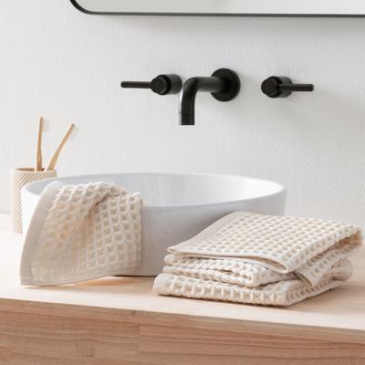 DKNY PURE Yarn Dyed Waffle 4-piece Washcloth Set