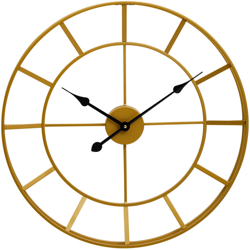 Fairmont Park Nekoma Skeleton Wall Clock Gold/Black 60cm H x 60cm W x 5cm D
