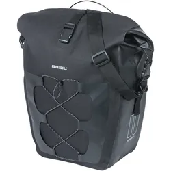 Seitentasche NAVIGATOR L WATERPROOF 22 L, Basil, MIK studs, schwarz, Basil, 18259