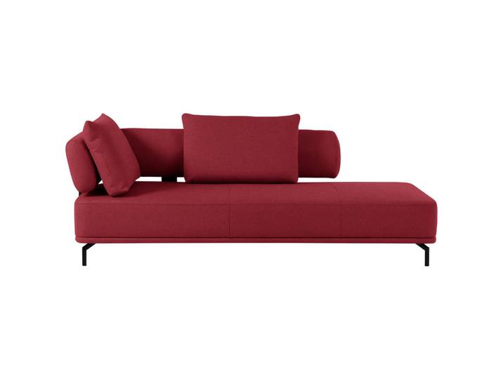 Dieter Knoll Récamiere Palio, Bordeaux, Metall, 227x89x101 cm, Fußauswahl, Lederauswahl, Stoffauswahl, Hocker erhältlich, Rücken echt, Wohnzimmer, Sofas & Couches, Sofas, Recamieren