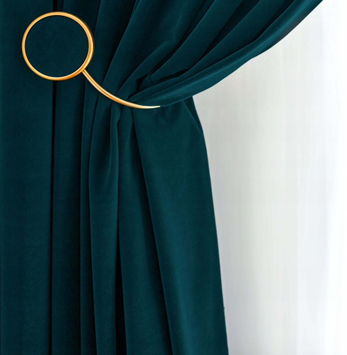 PRESTIQUA Verduisterend Velvet Gordijn Smeragd Opaque