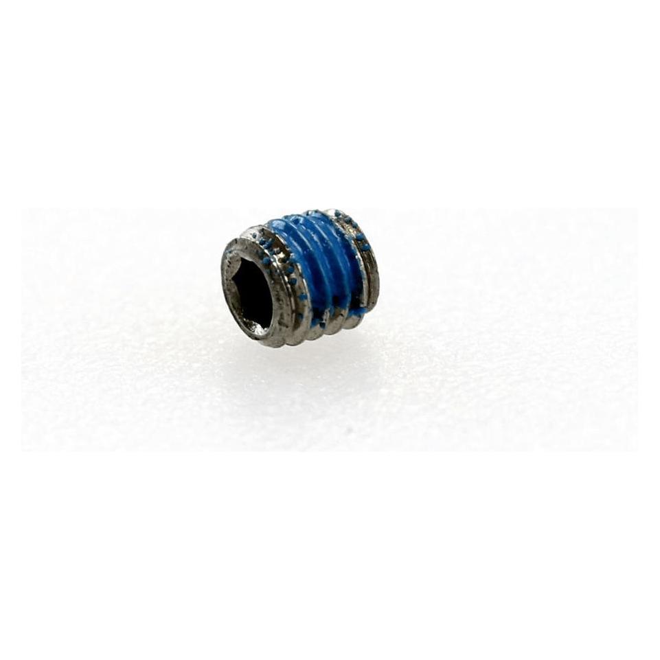 Fox Fastener, Standard (Metric): Screw (M3 x.5mm x 3mm) SS Socket Set Cup Point, Nylock Patch SH (019-01-017)