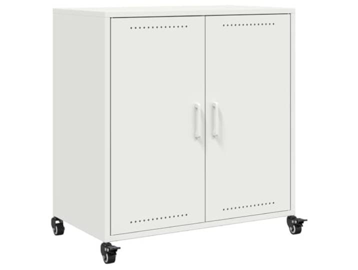 vidaXL Sideboard Weiß 68x39x72 cm Stahl