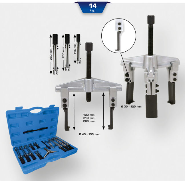 Brilliant Tools Coffret d'extrateur universel, 14 pcs (BT631000)