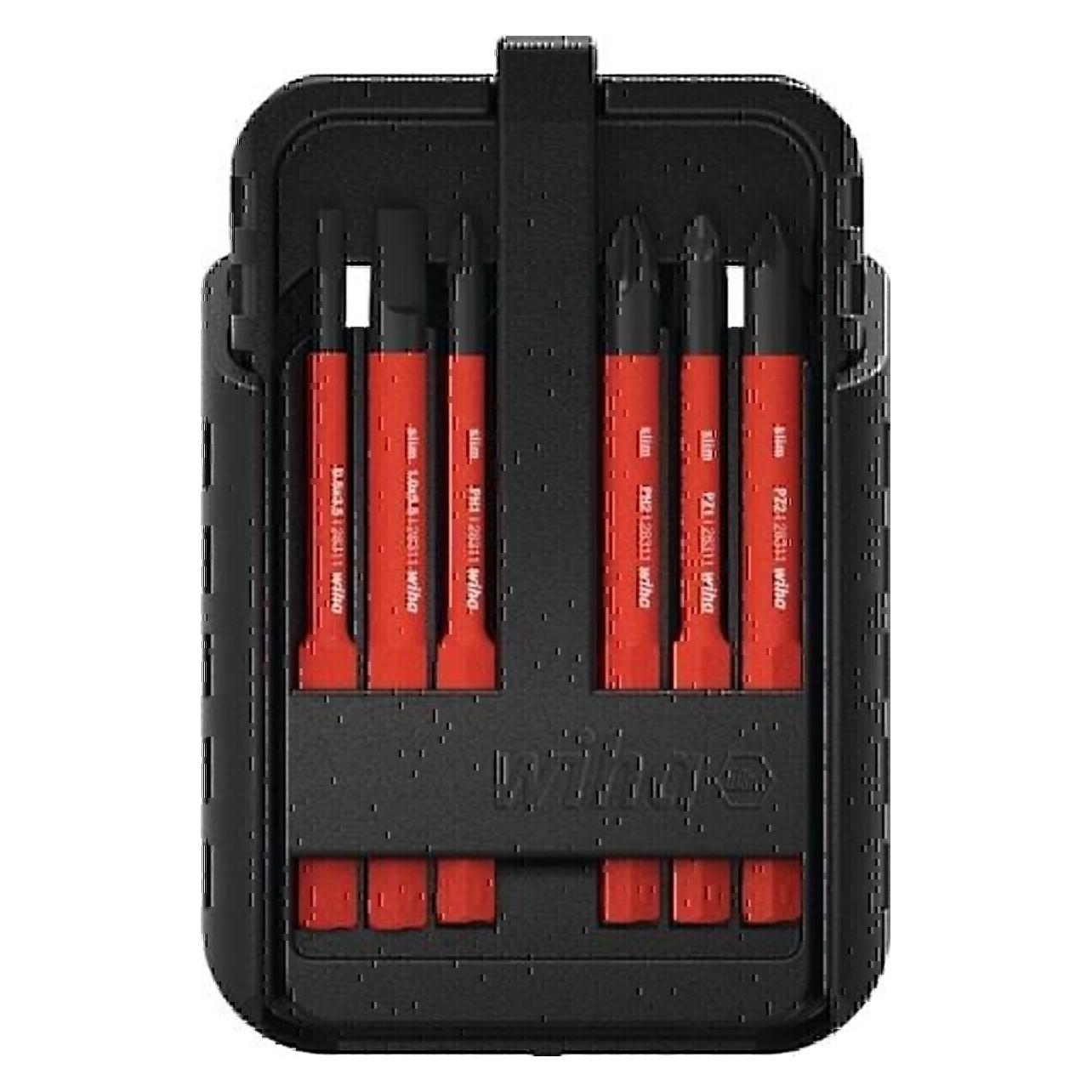 Wiha Bit Set slimBit electric (Phillipps-Kreuzschlitz (PH), Pozidriv-Kreuzschlitz (PZ), Schlitz, TX) (43162)
