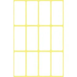 Avery Zweckform® 3077 Mini-Organisations-Etiketten 38 x 18 mm 6 Blatt/72 Etiketten weiß(S)
