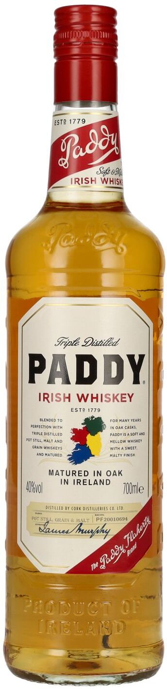 Paddy Irish Whisky Paddy Irish Whiskey 40% Vol. 0,7l