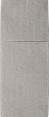 Papstar Hygienische Servietten-Bestecktaschen Airlaid, Grau, 1/8-Falz, 24 x 10 cm, 4 x 100 Stück